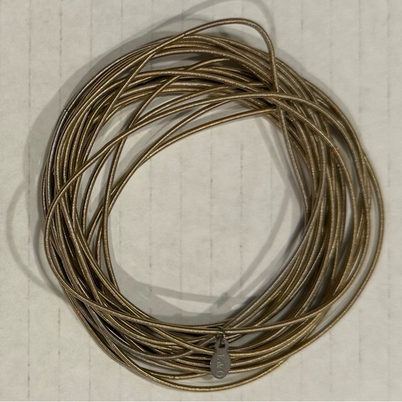 Emerson & Olive Mixed Metal Dia Bracelets Coil Wrap Bangles Lot of 35 - Picture 4 of 7